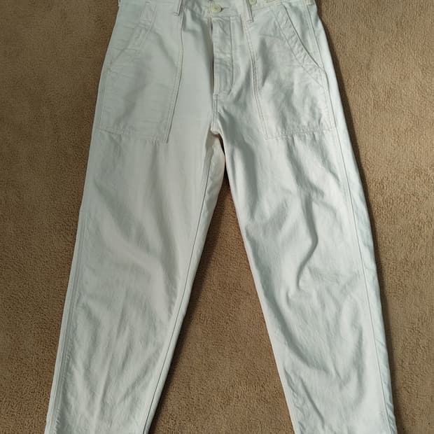 COWORKERS CWE-003 에크루 포켓 퍼티그 팬츠