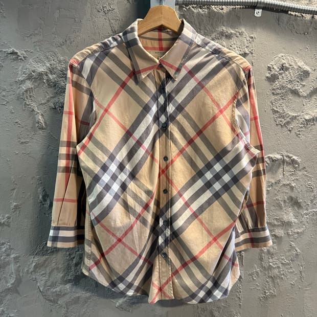 M 버버리BURBERRY 클래식 노바체크 셔츠 베이지