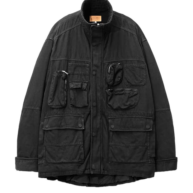 메종 마르지엘라 25ss 멀티포켓 데님봄버 자켓