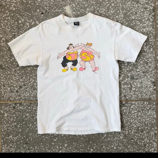 Stussy x Viz The Fat Slags T-Shirt 2000'