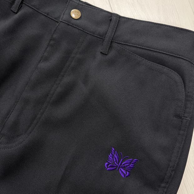 S) 니들스 SS25 폴리 트윌 부츠컷 팬츠 블랙