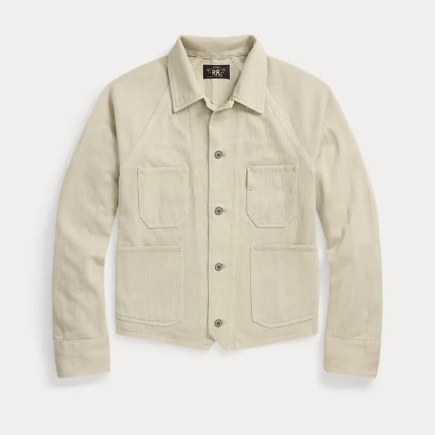 XL 25SS 더블알엘 니트 헤링본 트윌 자켓