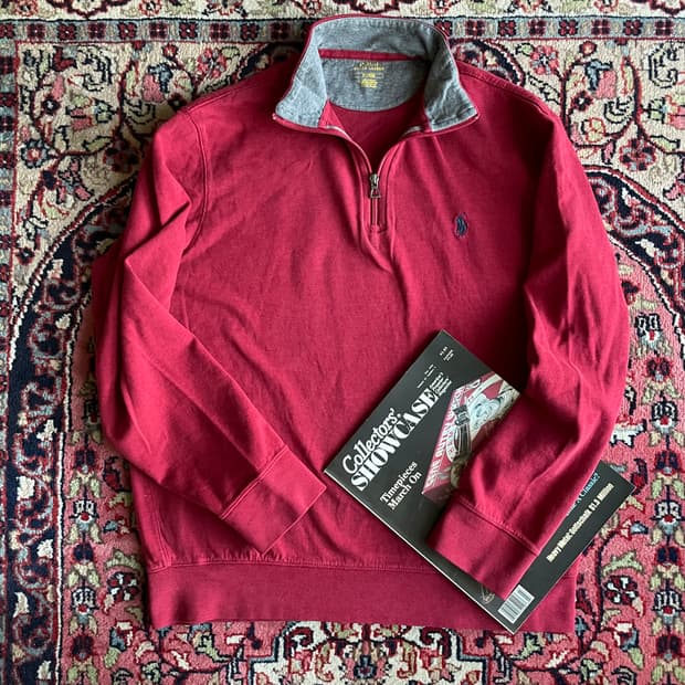 폴로 하프집업 맨투맨