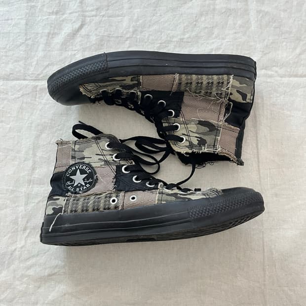 빈티지 컨버스 척테일러 올스타 하이 패치워크 카모