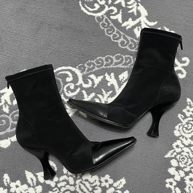 Celine Madame Leather Ankle Boots