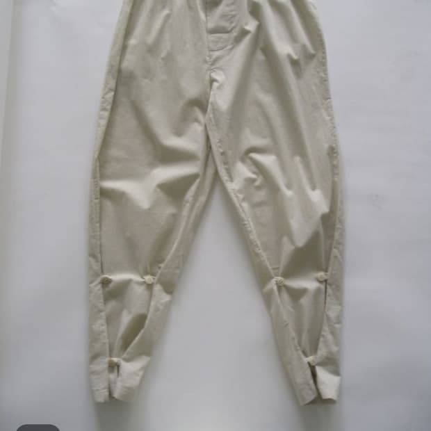 에옹쓰 Cotton Button pants - Ivory