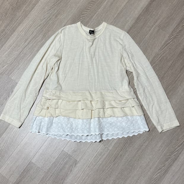 꼼데가르송 트리콧 프릴 티셔츠