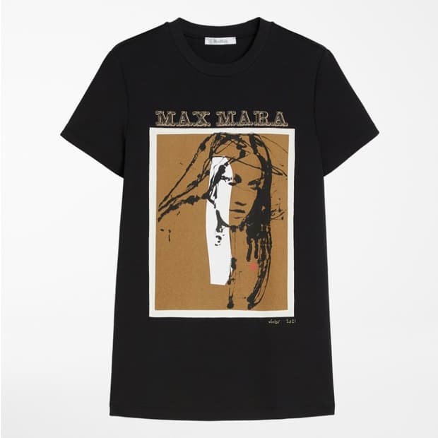 막스마라 프린팅 티