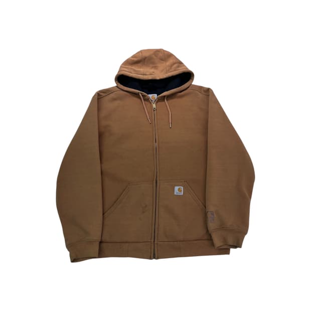 105 칼하트 베이지 써멀 후드집업