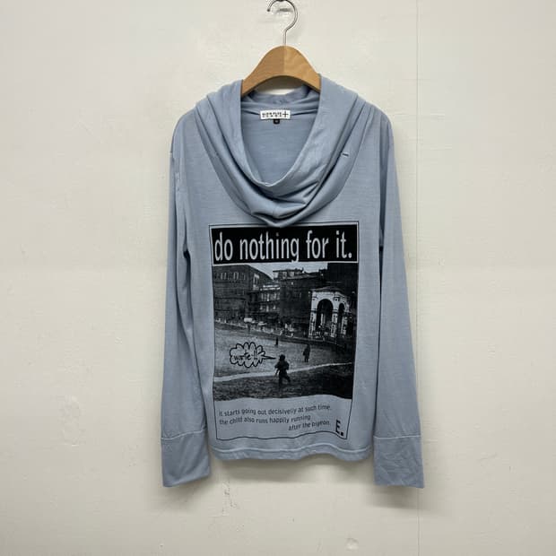 Klein Plus Homme 카울넥 그래픽 후드티