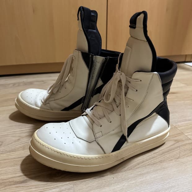 15ss 릭오웬스 지오바스켓 흰검 42