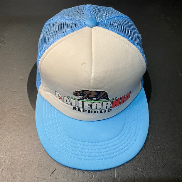 california vintage trucker cap