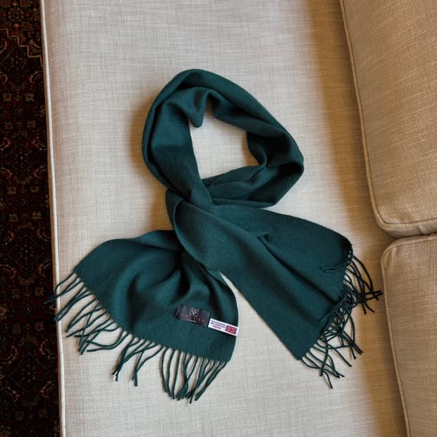 Selvin (셀빈) 영국산 100% 캐시미어 딥그린 머플러