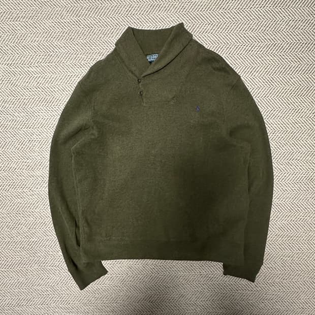 POLO RALPH LAUREN shawl collar knit