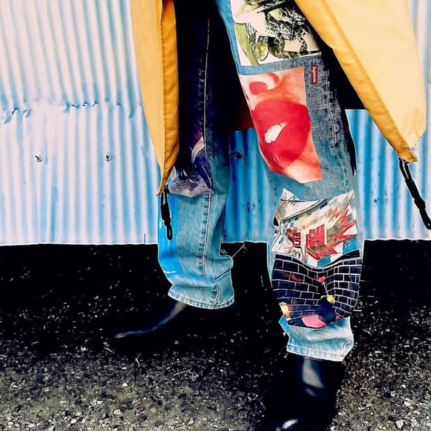 슈프림 X 다이도 모리야마 콜라보 프린트 팬츠 30