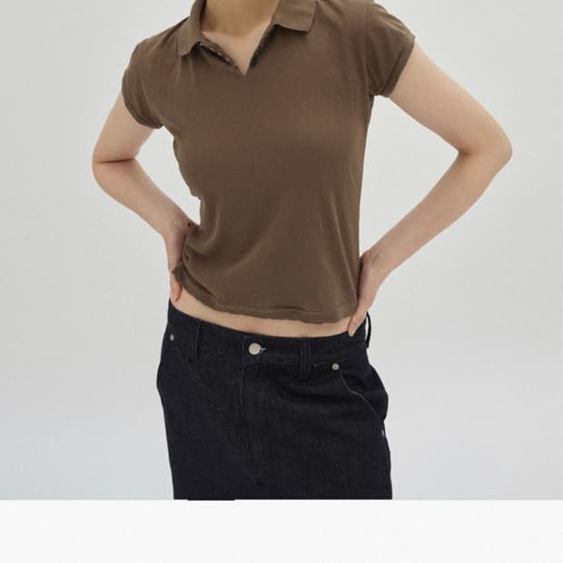 suade 슬림 피케 T slim pk tee 카키