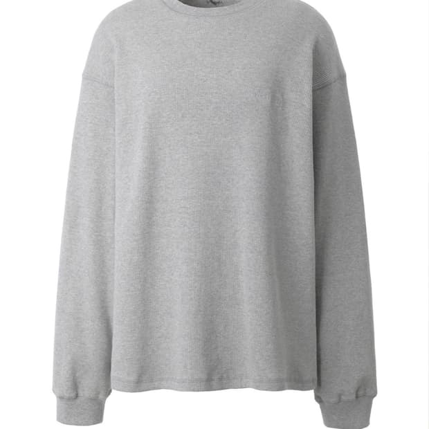 쓰리타임즈 코지 와플 티 그레이 s