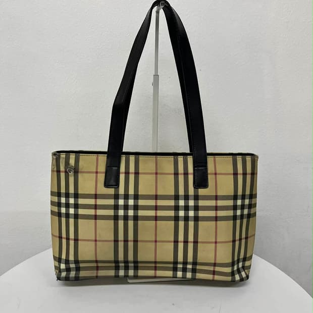 버버리 노바체크 빈티지 쇼퍼백 숄더 토트백