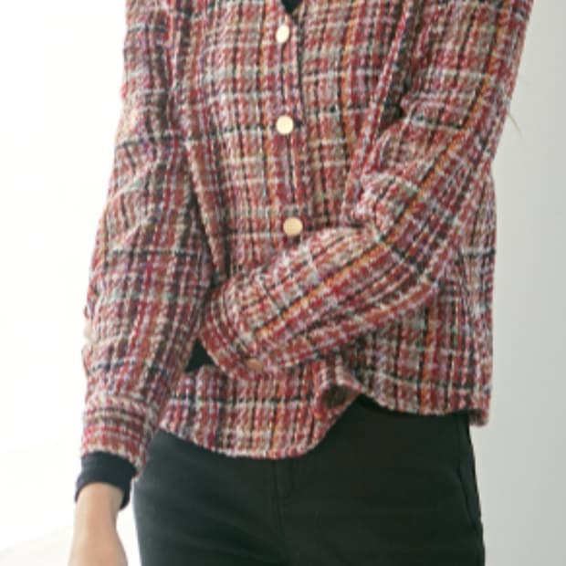 얀13 트위드자켓