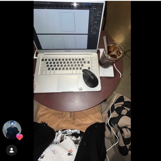 m) bless*supreme 콜라보 티셔츠