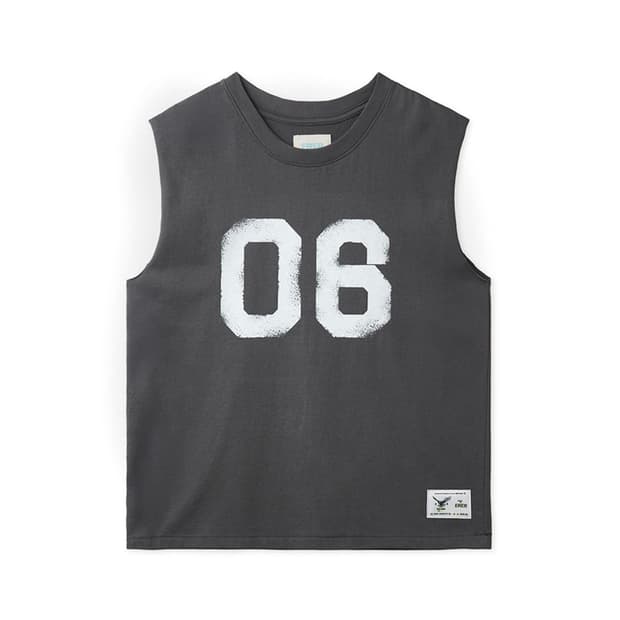 에르에르 Vintage 06 Artwork Sleeveless 차콜