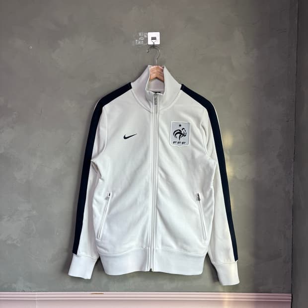 나이키 프랑스 져지 트랙탑 화이트 네이비