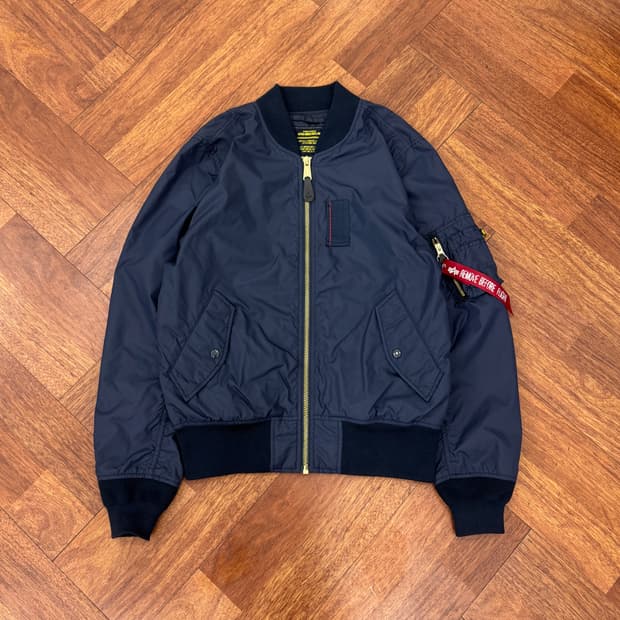 M(100) 알파인더스트리 MA-1 네이비 봄버 자켓 