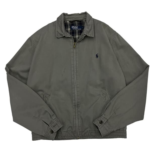 폴로 랄프로렌 네이비포니 카키그레이 코튼자켓 L