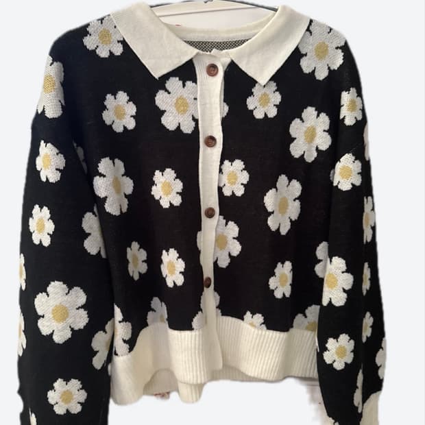 일제)꽃무늬 가디건
