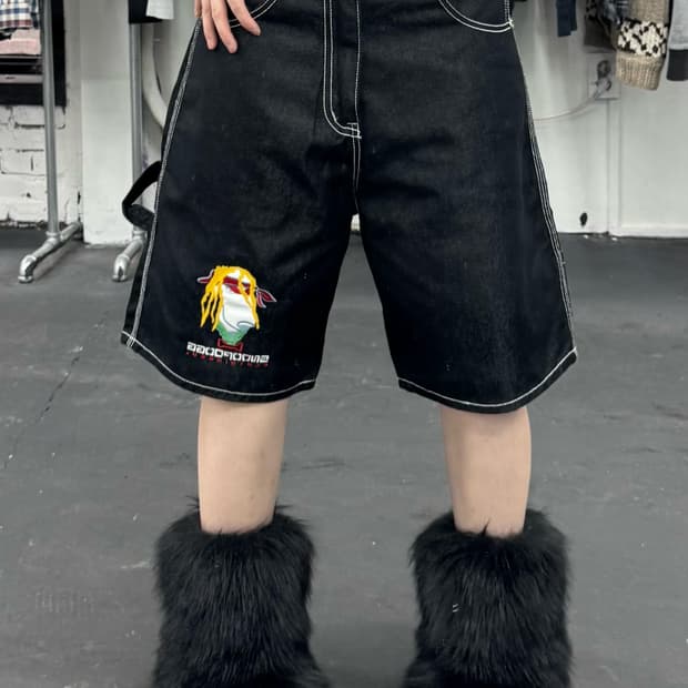 스눕독 올드스쿨 스티치 데님 카펜터팬츠