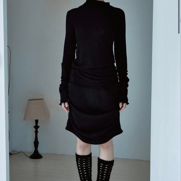 kindred shirring knit skirt