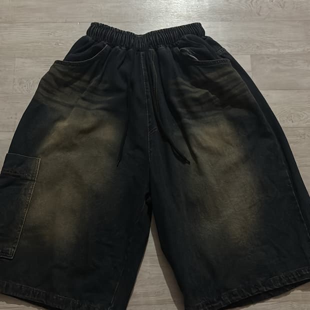 빈티지 워싱 카고 반바지
