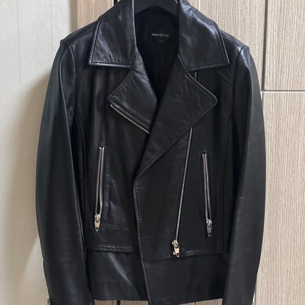 마인드브릿지 양가죽 라이더자켓