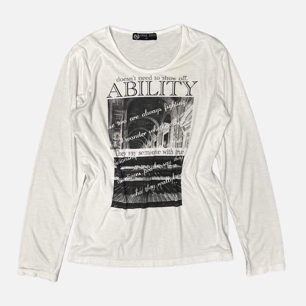 vintage picture printing t-shirt
