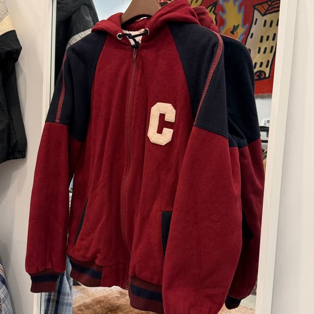 90-00s Vtg 빈티지 울 바시티 후드 집업 자켓