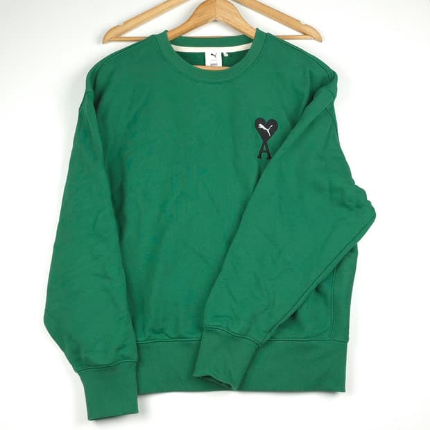 [L] 푸마x아미 크루넥 코튼 스웻셔츠