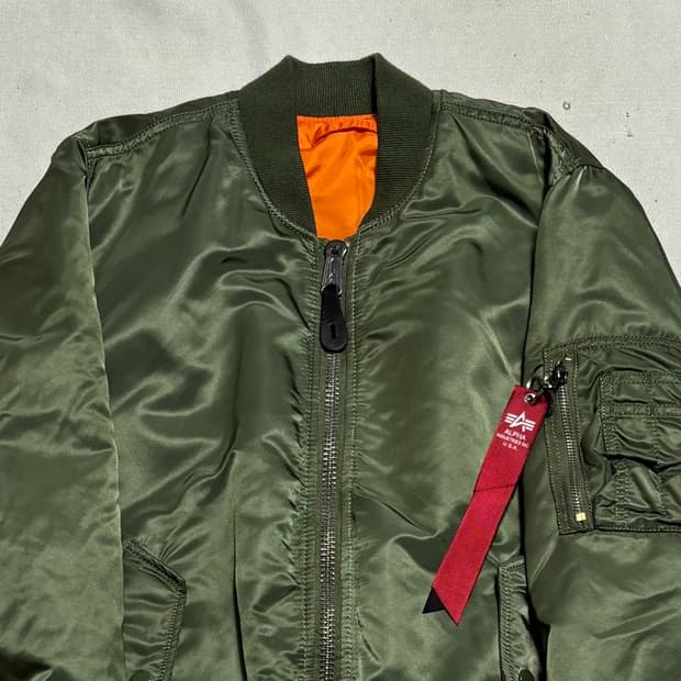 XS 알파 인더스트리 리버시블 ma-1 항공 자켓