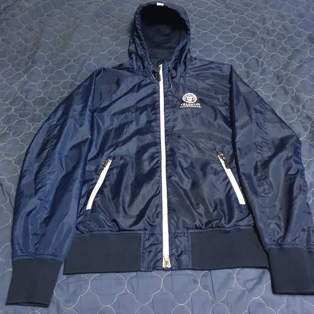 (빈티지) 프랭클린 앤 마샬 캠퍼스 OG 후드 바람막이 네이비 (M)