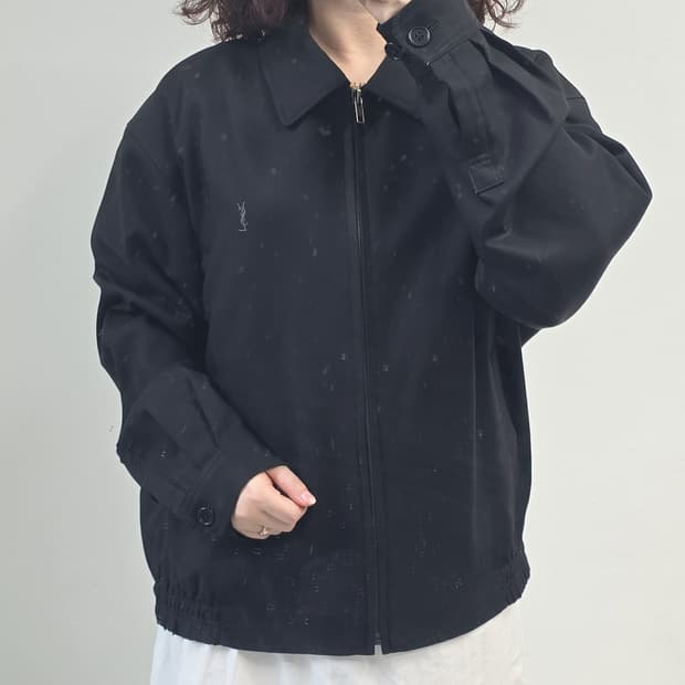 생로랑 블랙 블루종