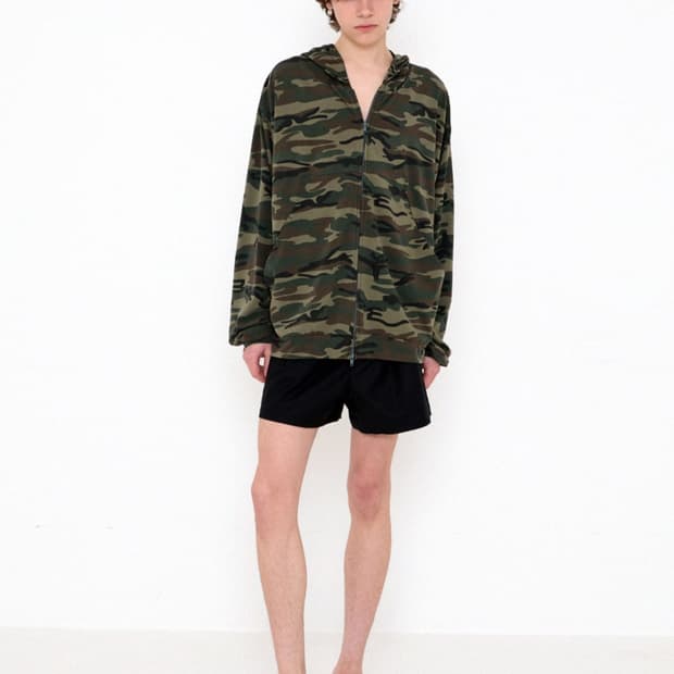 261 CAMO LIGHTWEIGHT ZIP HOODIE (WOODLAN