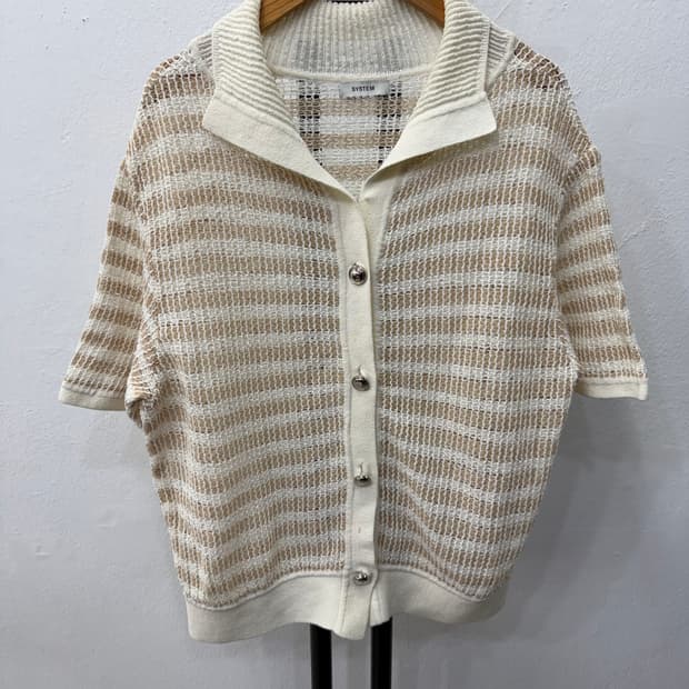 정품) SYSTEM 시스템 한섬 23ss  니트 가디건 90F