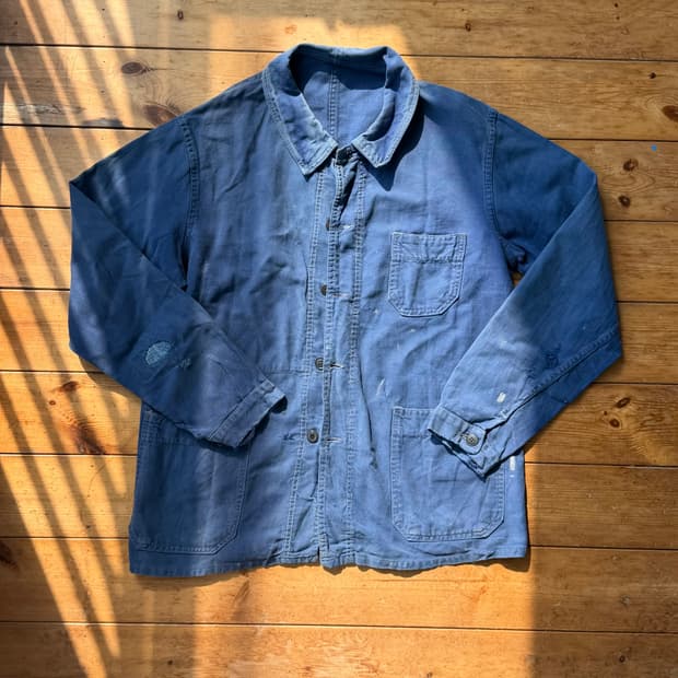 80‘s 리페어 빈티지 프렌치 워크 자켓