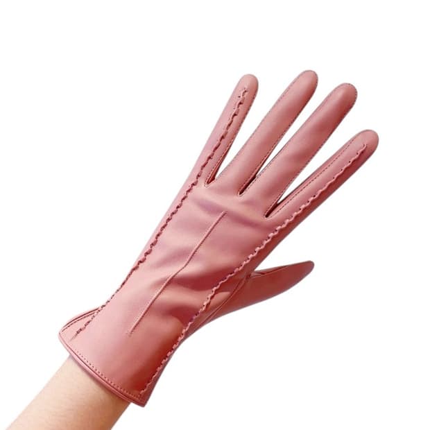 핑크 가죽장갑 여성용 (새상품)
