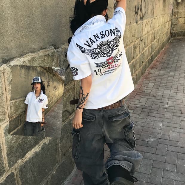 Vanson Embroidery PK T-shirt