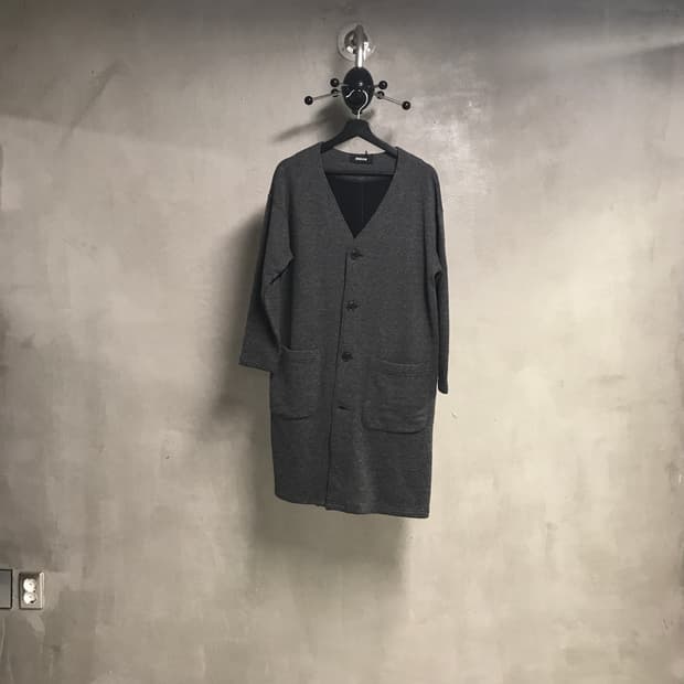 주카 그레이 롱 코트 M(W)