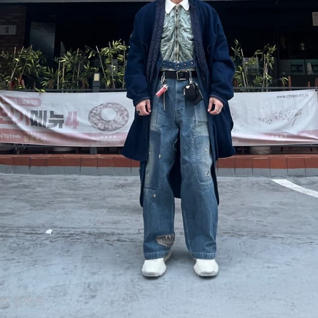 캐피탈 8ozIDG IDG데님 슬러피 셔츠 코트