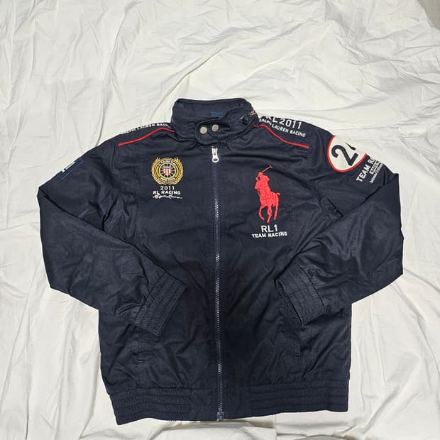 폴로 랄프로렌 빅포니 성조기 레이싱 자켓 보이즈 M