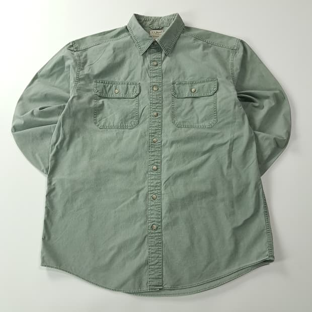 CK347 LT 엘엘빈 90s 세이지그린 워크 셔츠 남방