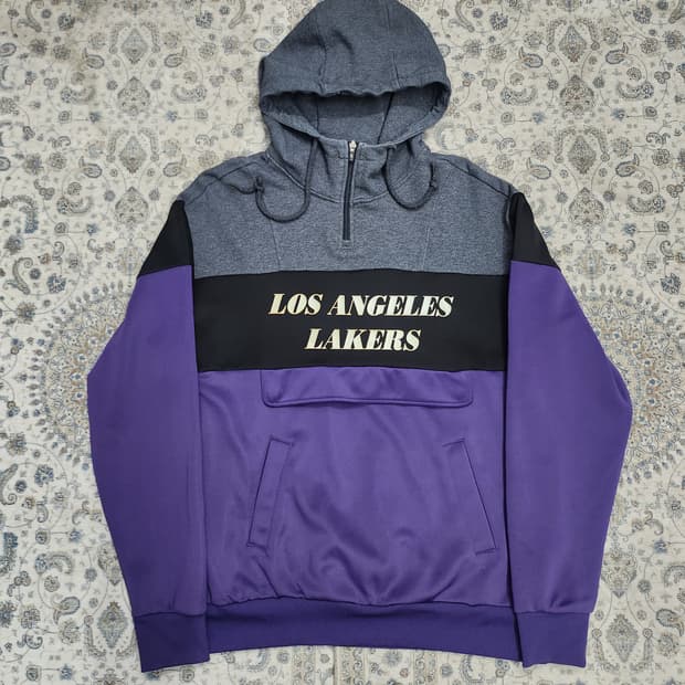 NBA LA 레이커스 아노락 포켓후드티 L (크게나옴) (105-110)