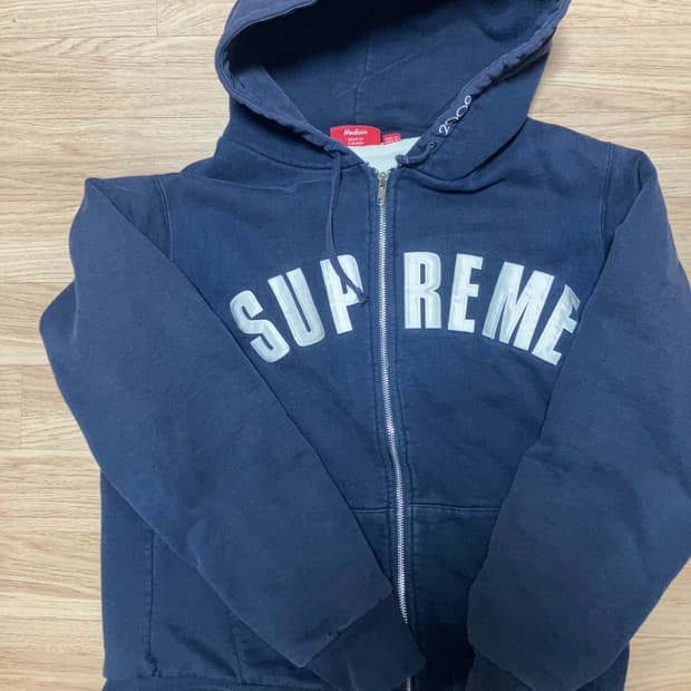 Supreme 2009 Arch Logo Zip Up Hoodie
